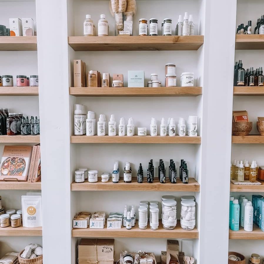 Photo by Amy Vosters a shelf filled with lots of different types of items